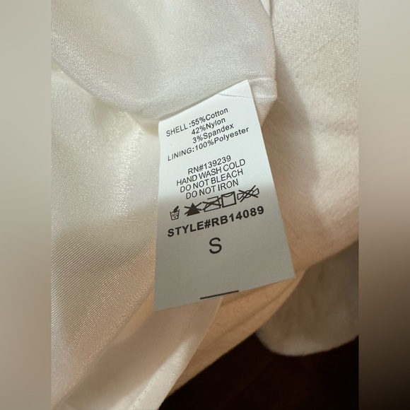 Do+Be | White Satin Off Shoulder Midi Dress | S - Picture 10 of 13